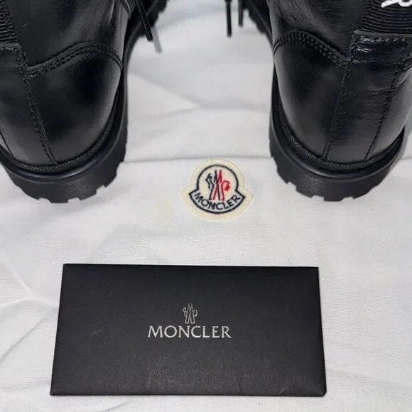🔥Moncler Black Combat Boots with High-Top Design size 33 new in box - Picture 7 of 11